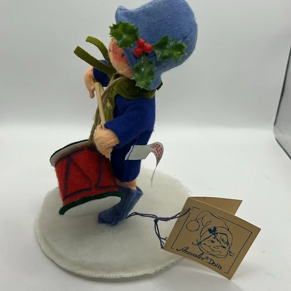 Annalee Blue Drummer Boy Doll with Drum